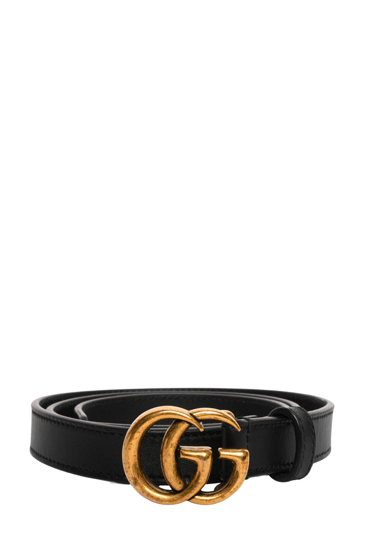Gucci Size 32 GG Marmont Thin Leather Belt