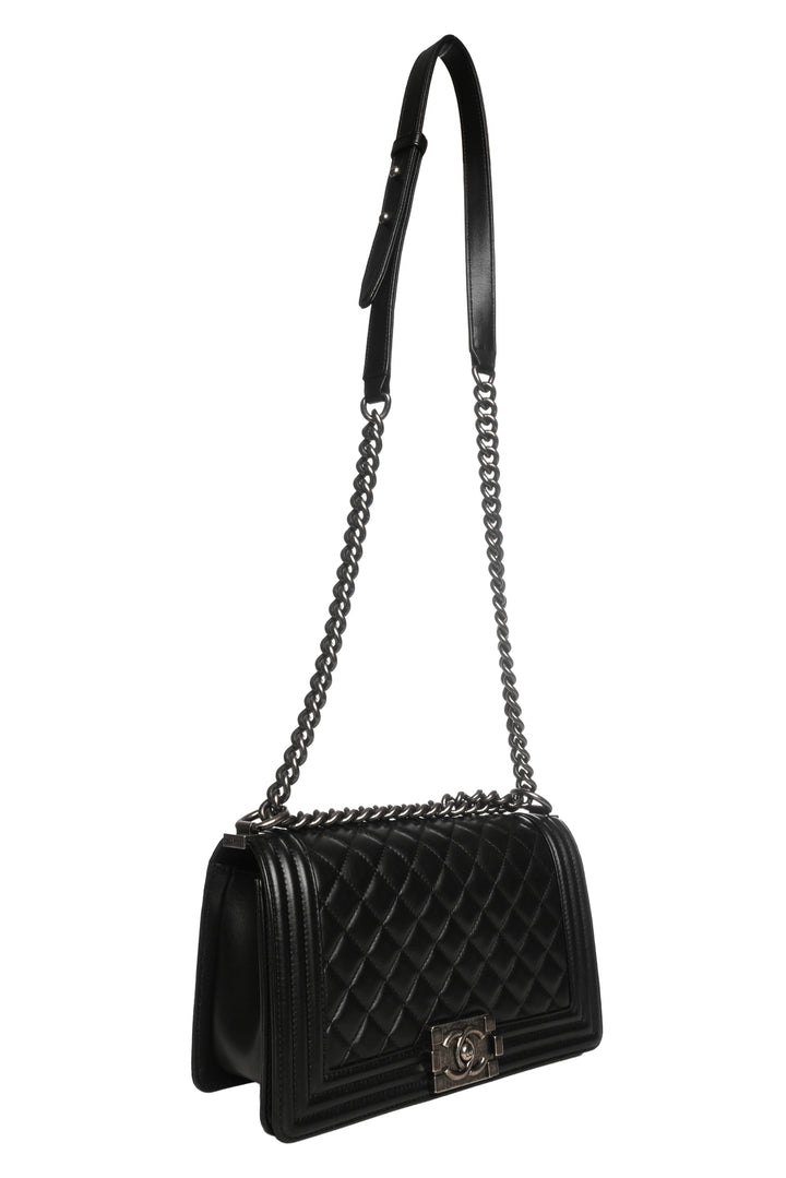 Chanel 2016-2017 Medium Quilted Boy Bag