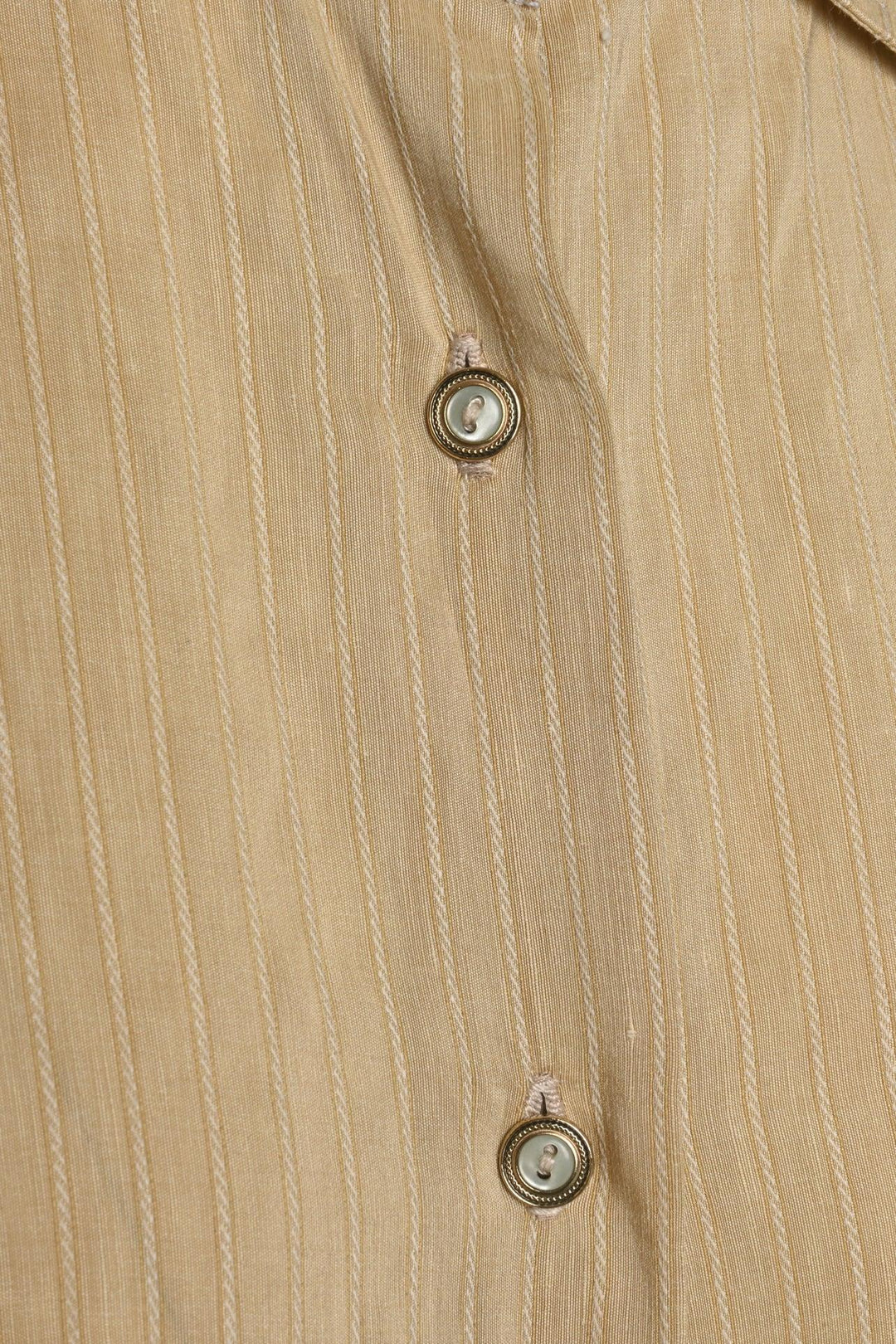 Giuliva Heritage Size 0 Linen & Silk Pinstripe Shirt
