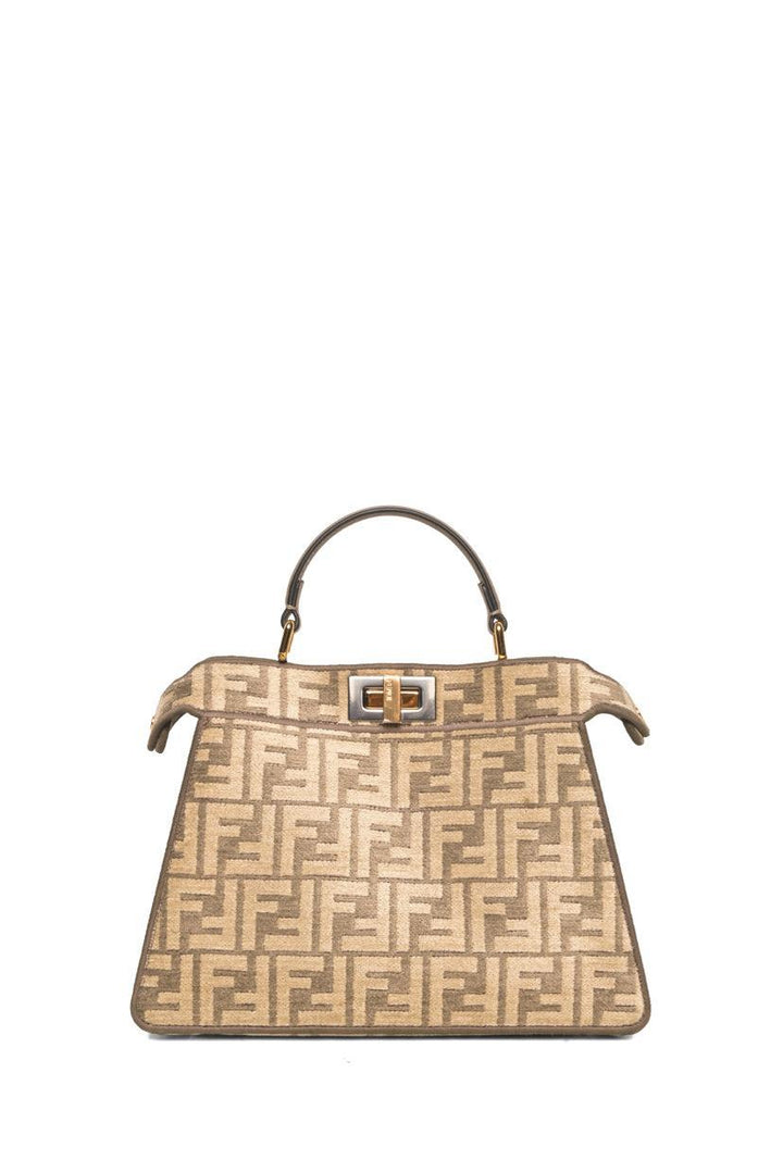 Fendi Peekaboo Iseeu Chenille Vitello Seta FF Bag