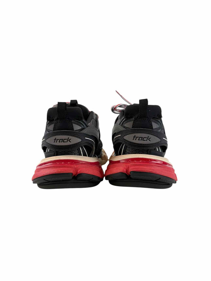 Balenciaga Size 8 Track Black Red Sneaker
