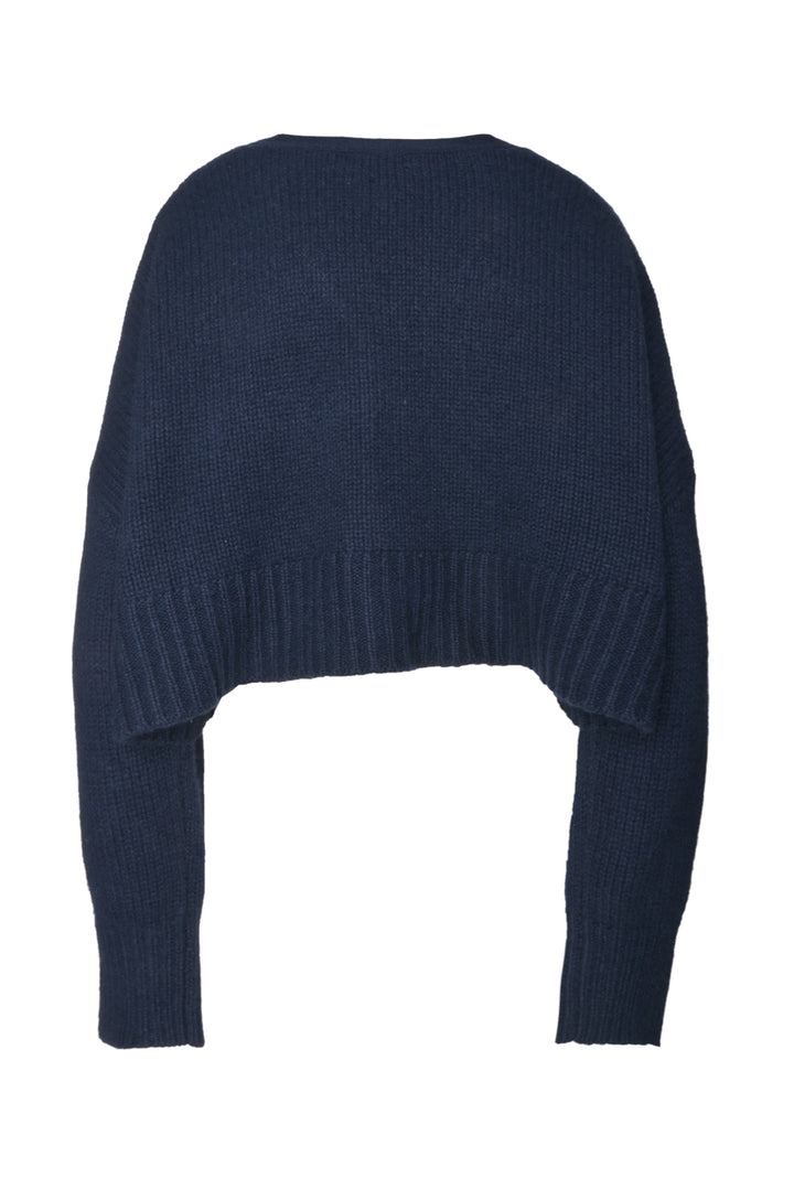 Sablyn Size L Cropped Boxy Cashmere Cardigan