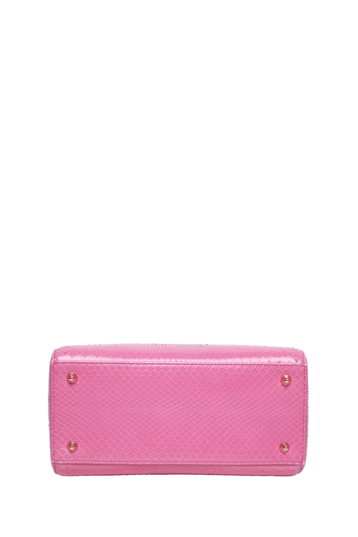 Dior 2013 Python Haute Maroquinerie Medium Lady Dior