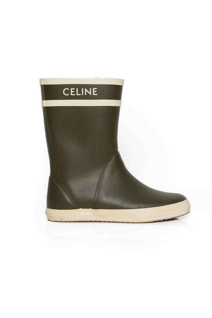 Celine Size 36 Les Bottes de Pont Rubber Rain Boots