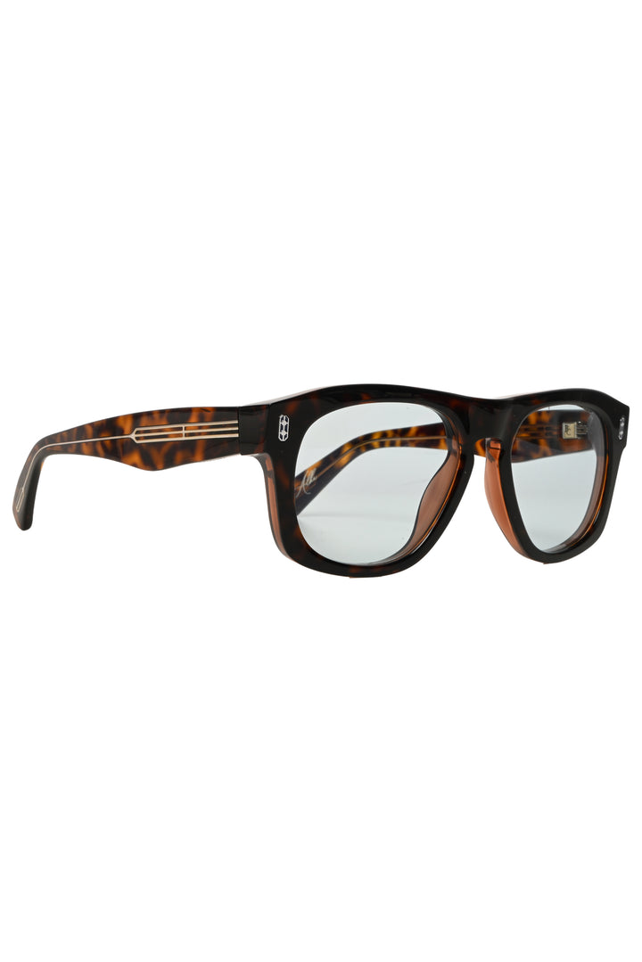 Brunello Cucinelli Men's Alke Tortoiseshell Rectangle Frame Sunglasses Eyewear