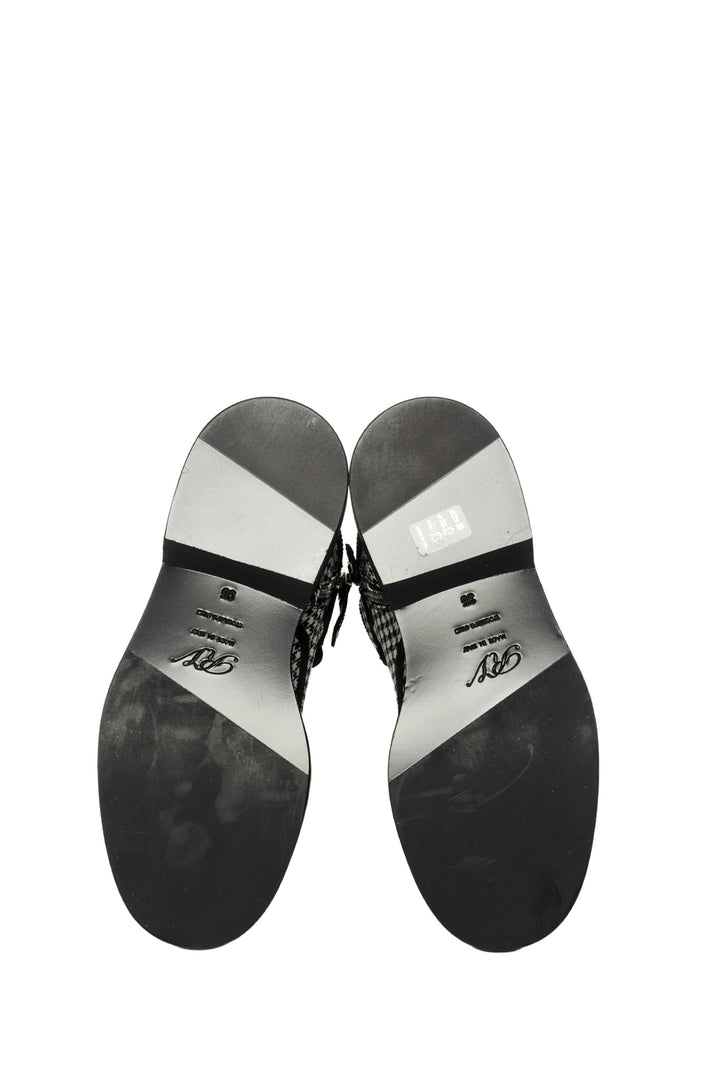 Roger Vivier Size 35 Viv Ranger Houndstooth Ankle Boots