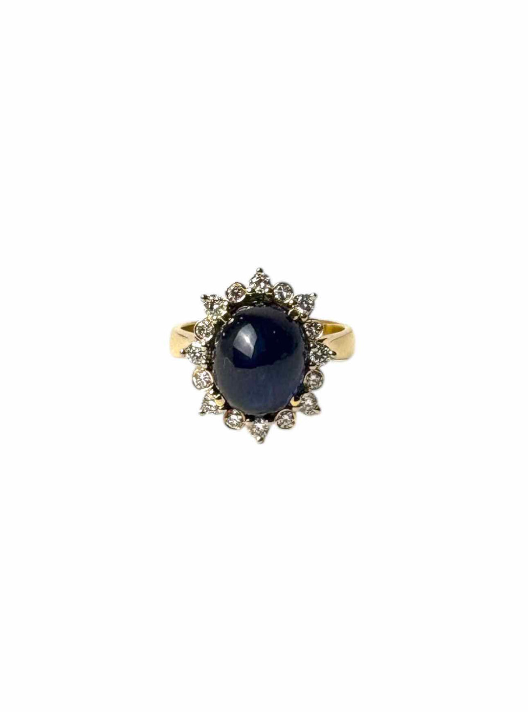 Size 5.5 Sapphire and Daiamond Ring