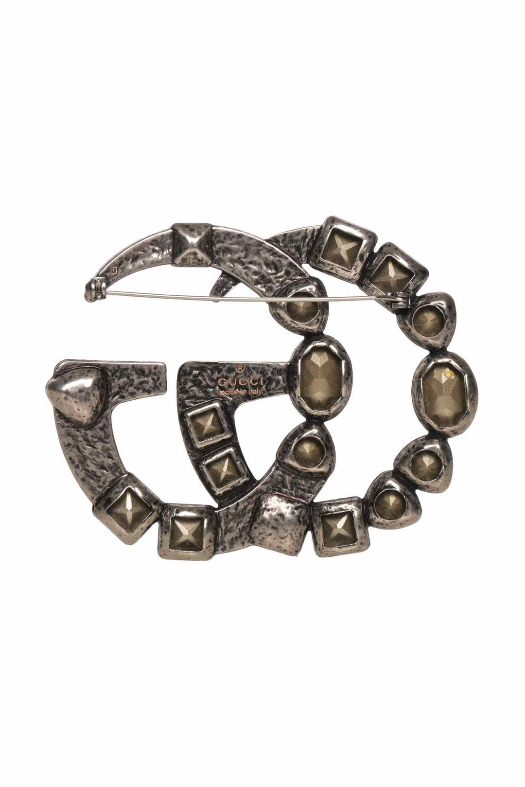 Gucci Crystal GG Large Brooch