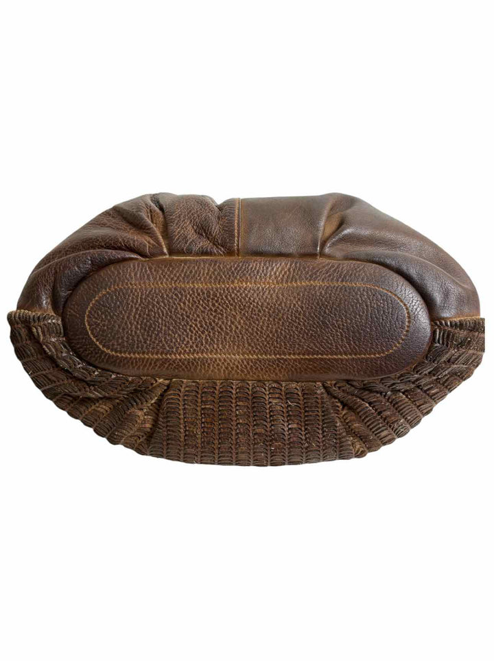 Giancarlo Nevola Distressed Cutout Leather Purse