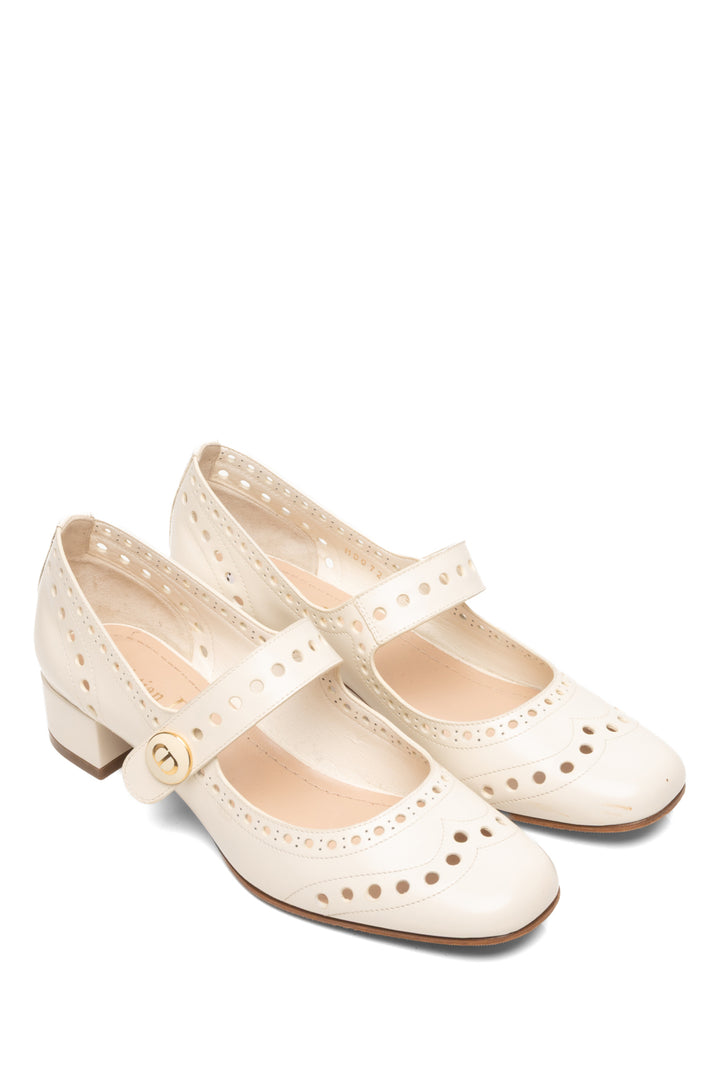 Christian Dior Size 35.5 Teddy D Mary Jane Pumps