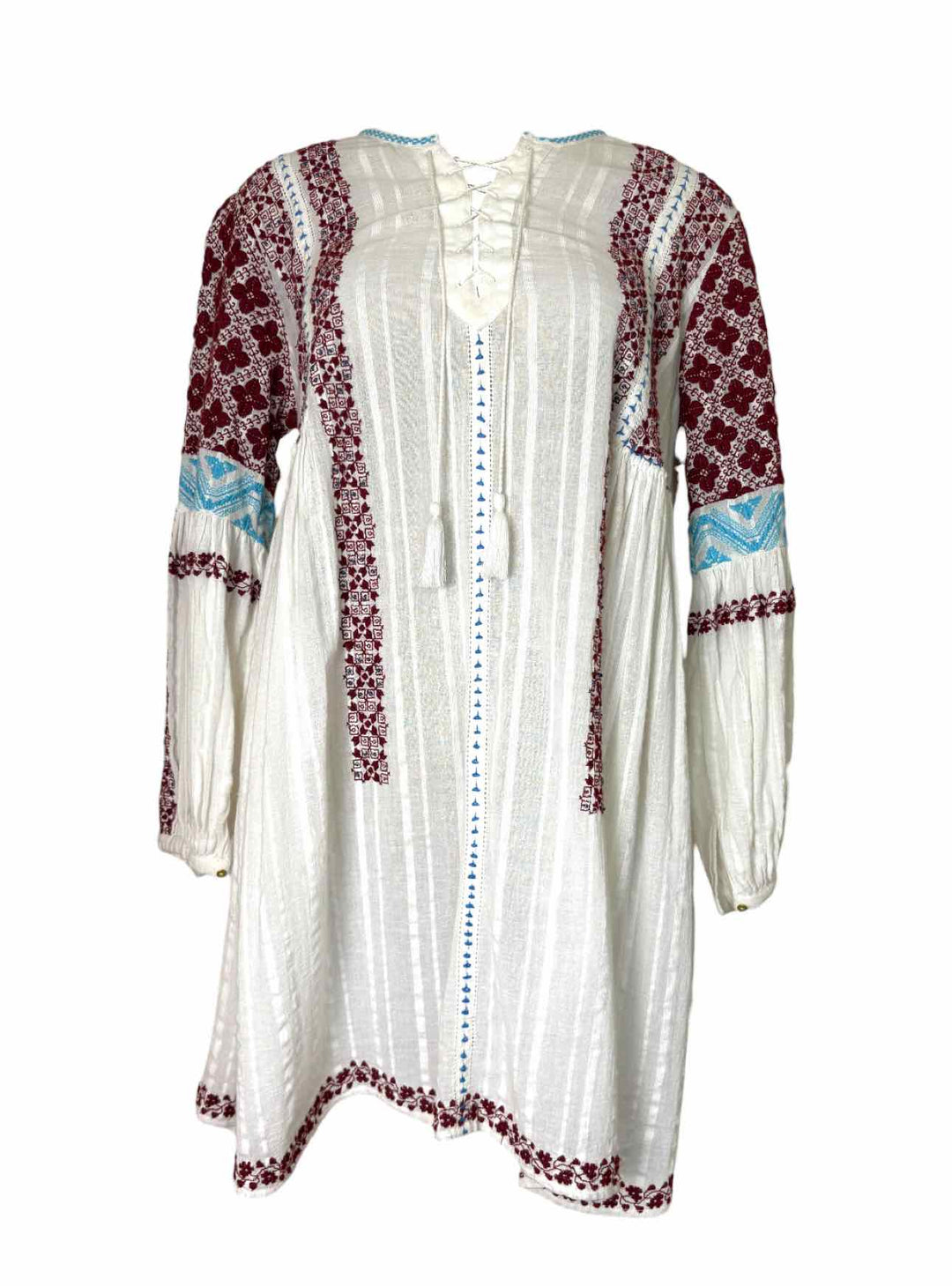 Ulla Johnson Size 4 Embroidered Cotton Dress