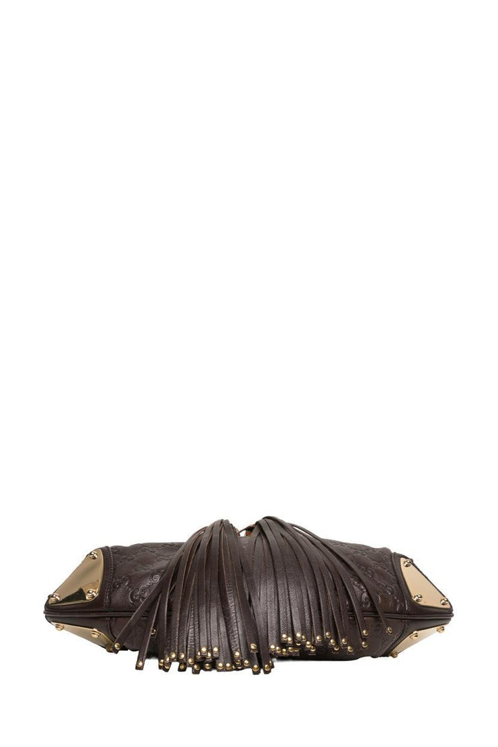 Gucci GG Signature Guccissima Leather Large Babouska Indy Hobo Shoulder Bag