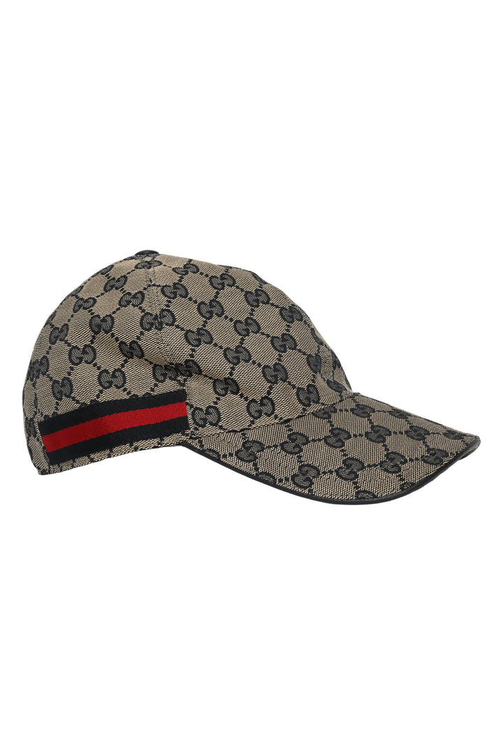 Gucci Size M GG Canvas Web Baseball Cap