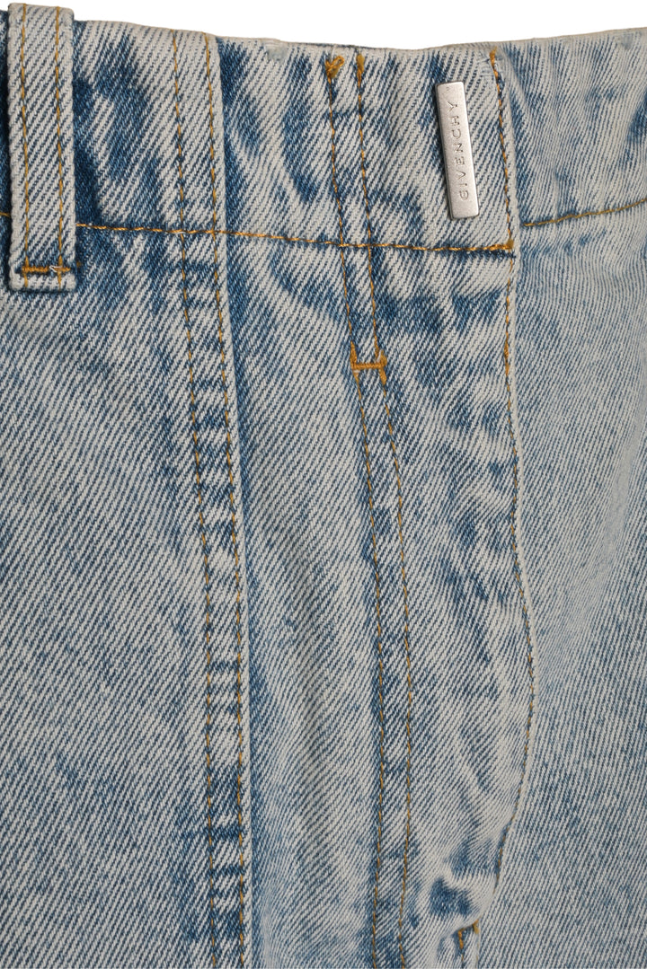 Givenchy Size 28 Men's Distressed Cargo Style Denim Shorts