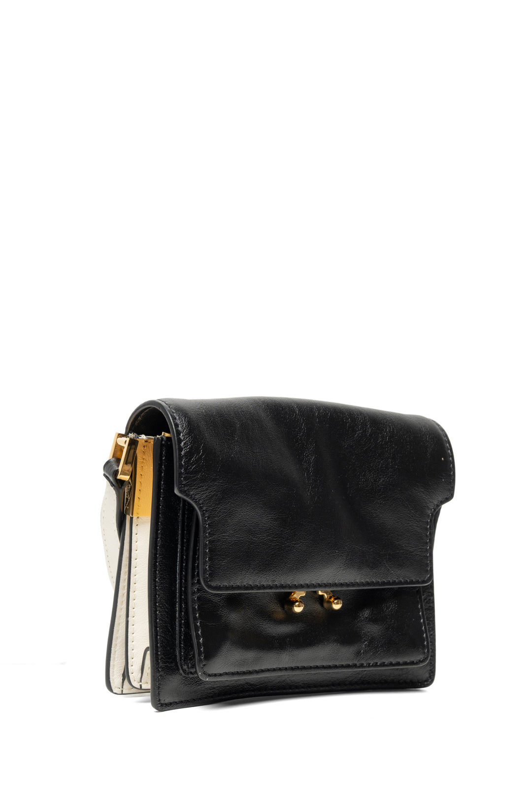 Marni Two-Tone Leather Mini Soft Trunk Crossbody