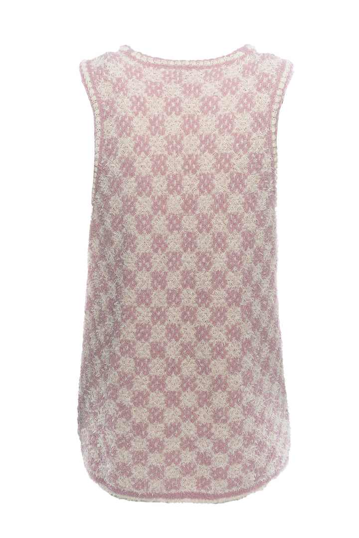 Chanel Size 34 2023 Patterned Metallic Tweed Vest