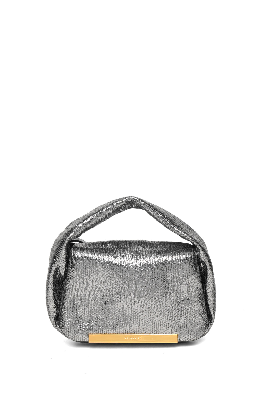 DEMELLIER LONDON Metallic Sheepskin Leather Mini Lisbon Crossbody Clutch