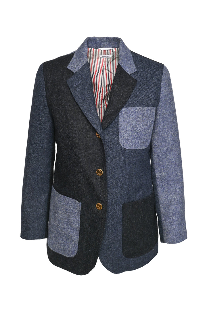 Thom Browne Size 2 Funmix Tweed Wool Blazer