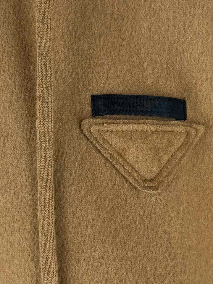 Prada Size 38 2021 Wool & Cashmere Cropped Hoodie