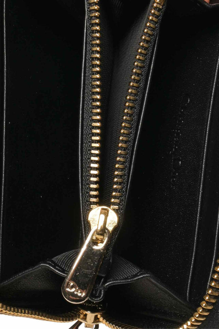 Dior Size 2023 Connage Quilted Patent Lady Dior Multicard Holder Wallet