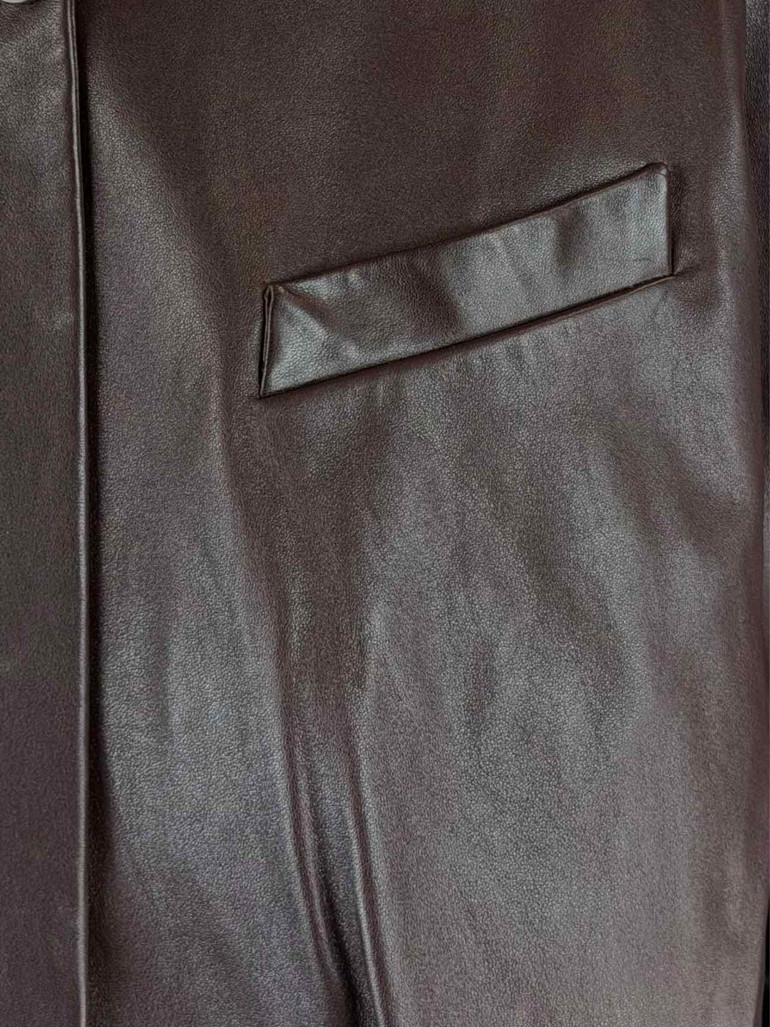 Tibi Size S Leather Raglan Sleeve Jacket