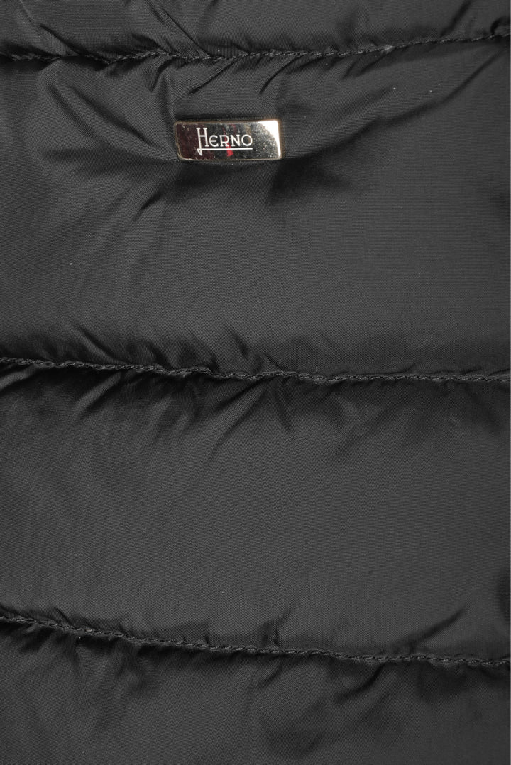 Herno Size 40 Mid-Length Quilted Down Coat