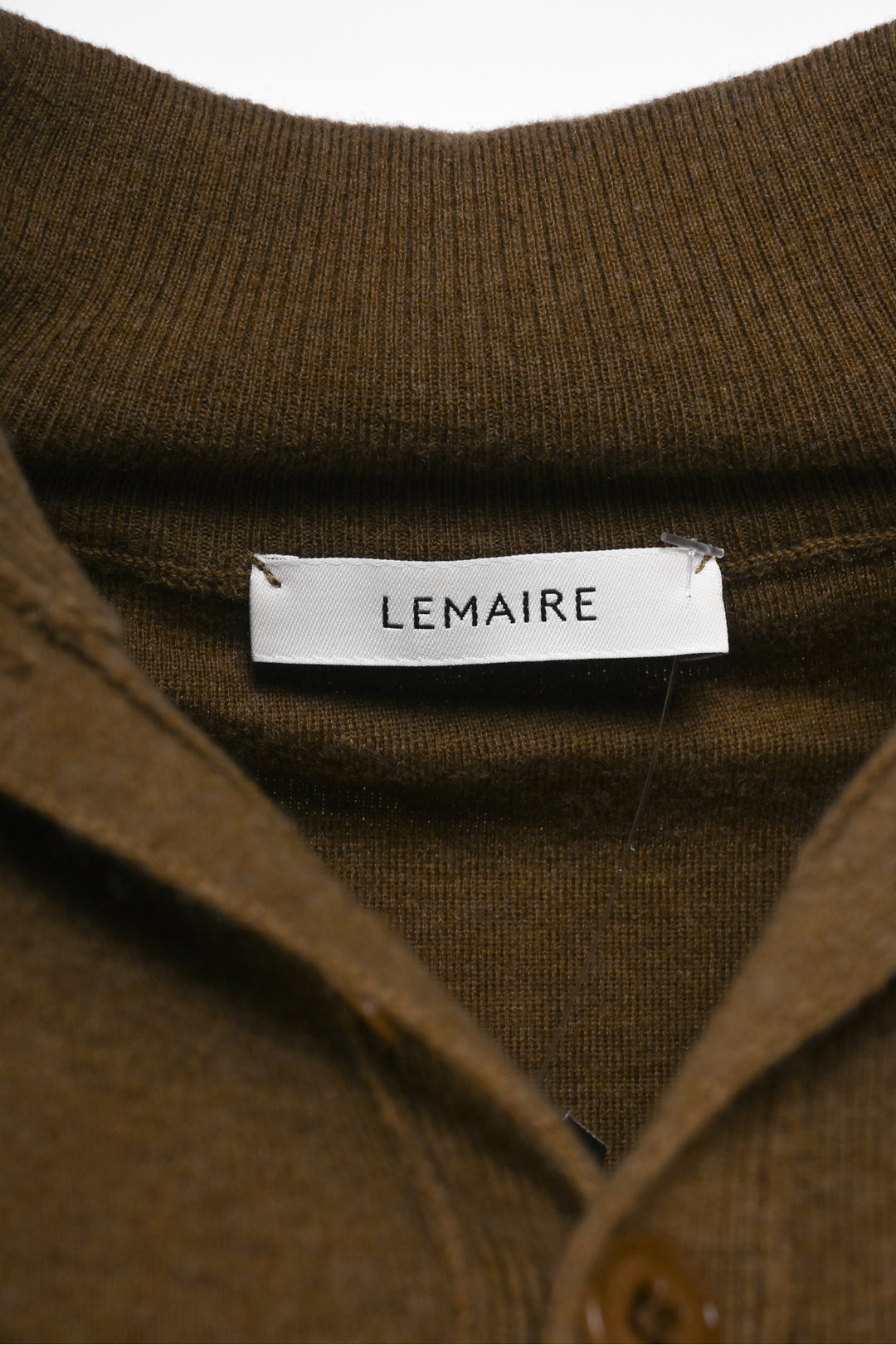 LEMAIRE Size XL Buttoned Top Wool Cardigan