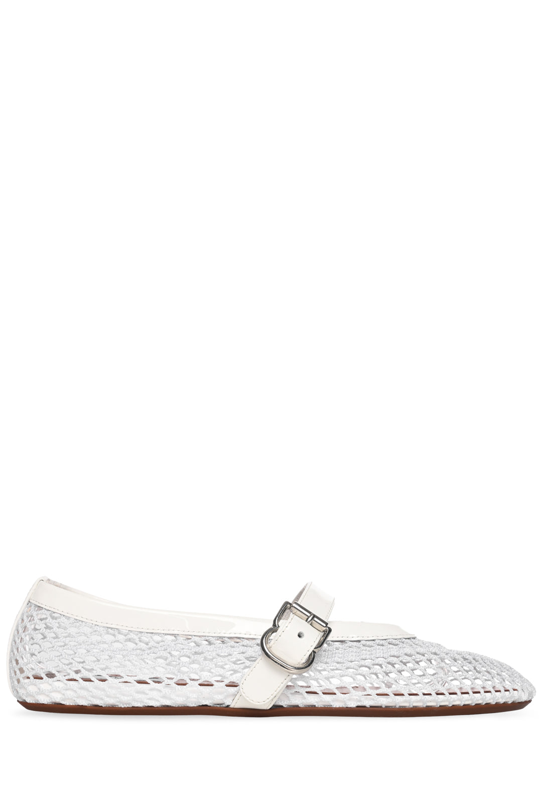 Alaia Size 36 Fishnet Ballet Flats