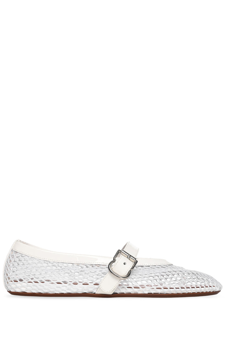 Alaia Size 36 Fishnet Ballet Flats