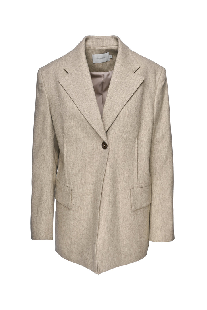 Low Classic Size S Wool Blend Melange Blazer