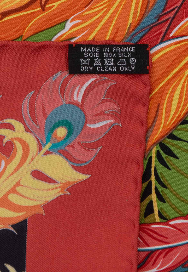 Hermes Mythiques Phoenix Print Silk Square Scarf