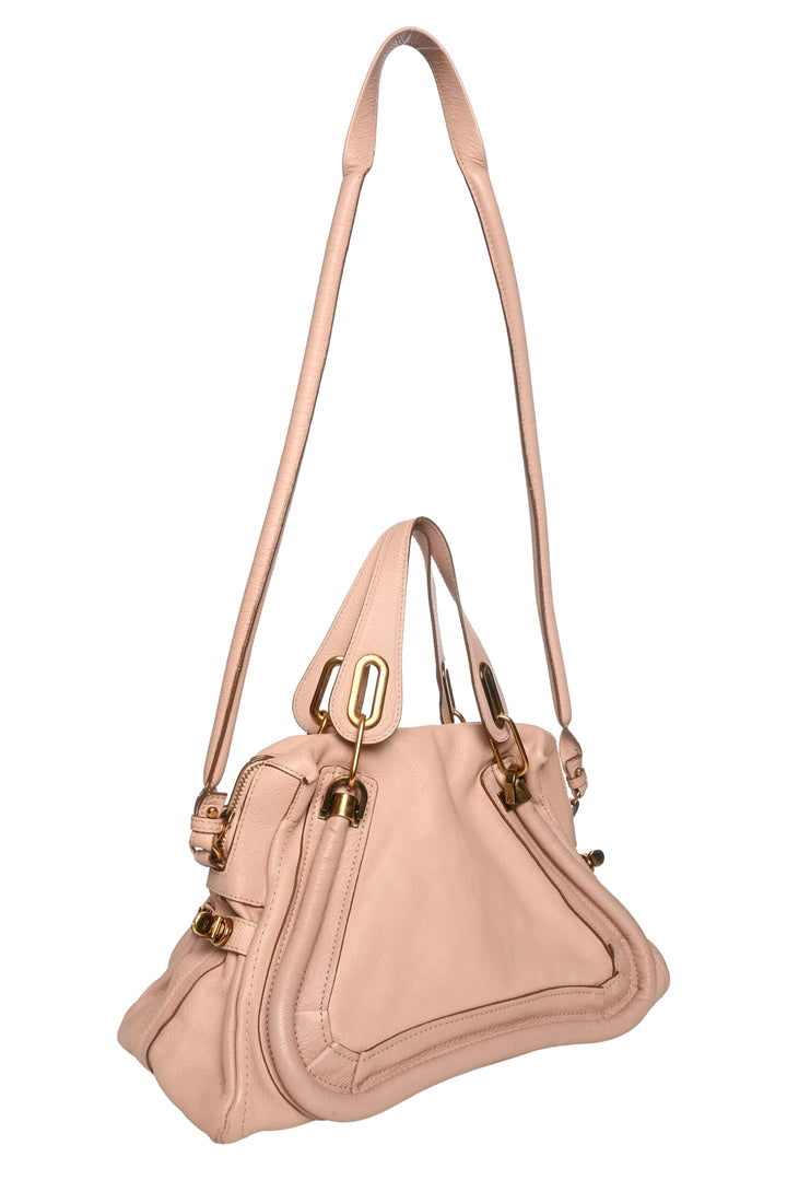 Chloe Leather Medium Paraty Shoulder Bag