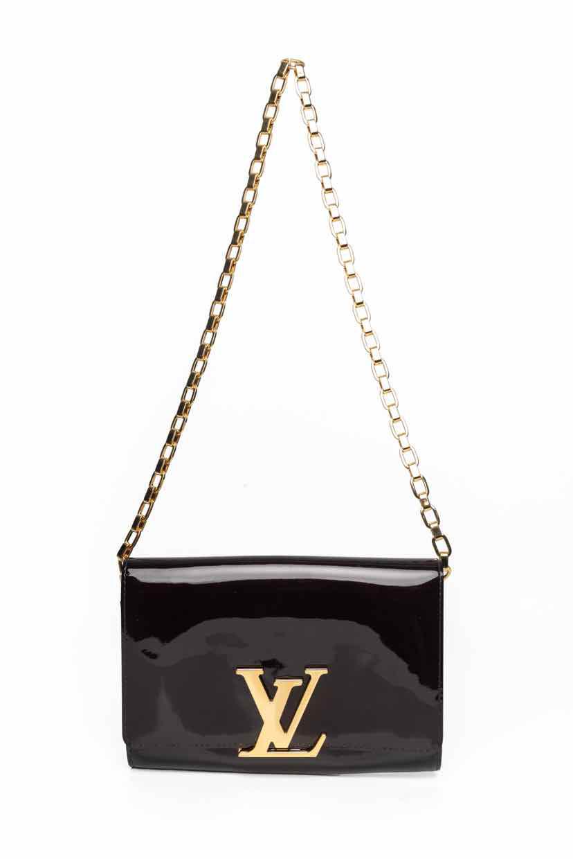 Louis Vuitton Louise Vernis Chain MM Shoulder Bag