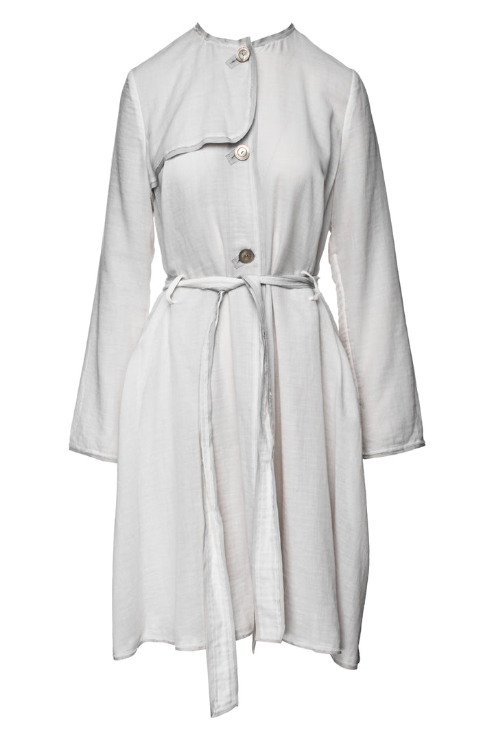 Ports Size 10 Cotton Gauze Belted Trench Coat