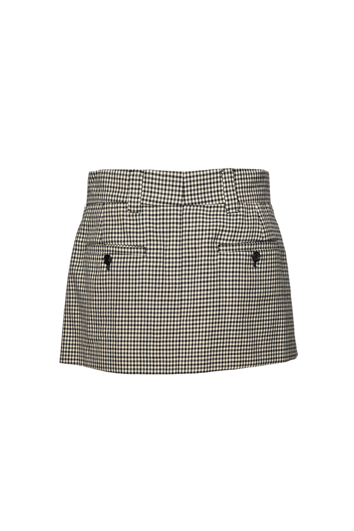 Miu Miu Size XS/S 2022 Houndstooth Check Blouson Jacket & Mini Skirt Set
