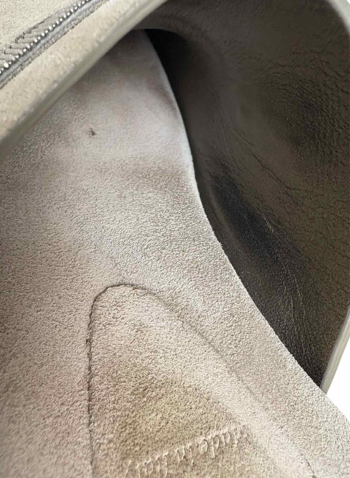 Brunello Cucinelli Size 38 Suede Studded Mules & Clogs