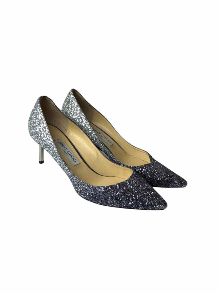 Jimmy Choo Size 39 Romy Ombre Glitter Pumps