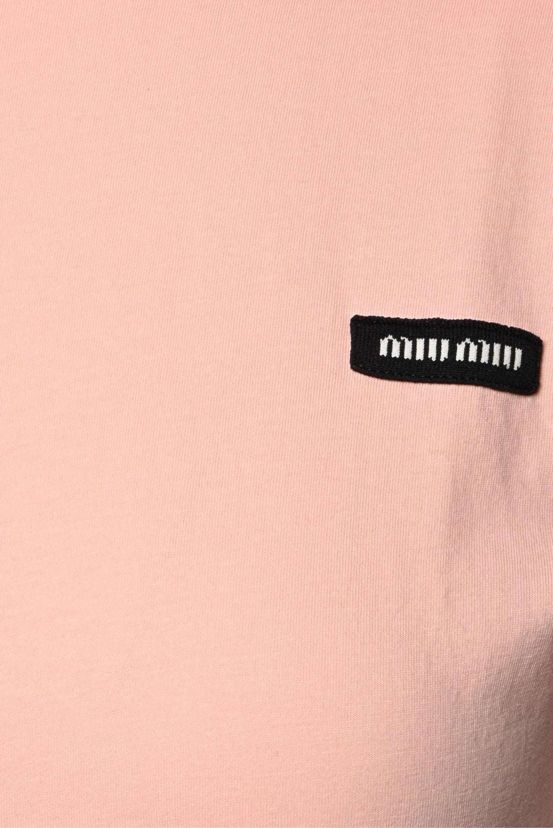 Miu Miu Size XS 2023 Logo Cotton Long Sleeve T-Shirt