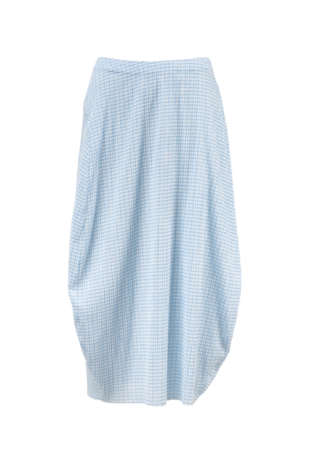 Jil Sander Size S Sleeveless Gingham Mock Neck Top & Skirt Set