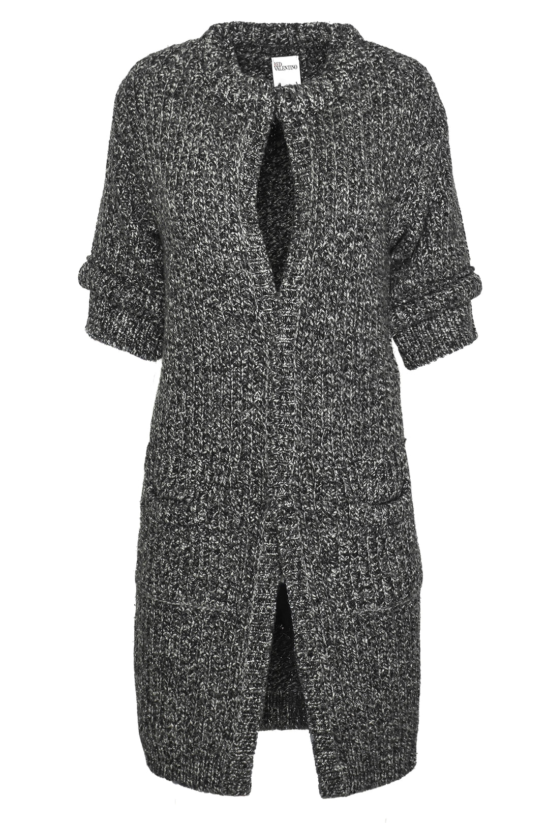 Red Valentino Size XS Midi Short Sleeve Knit Cardigan