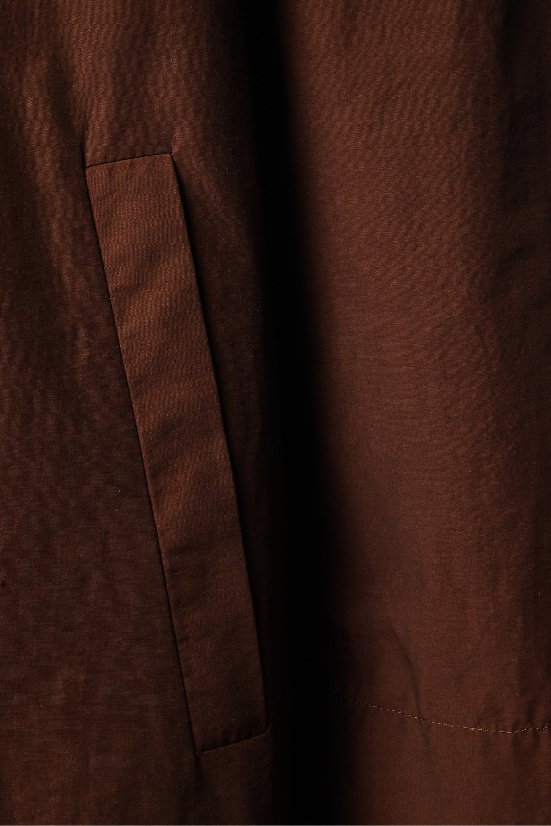 Eileen Fisher Size L Light Cotton Nylon Stand Collar Coat