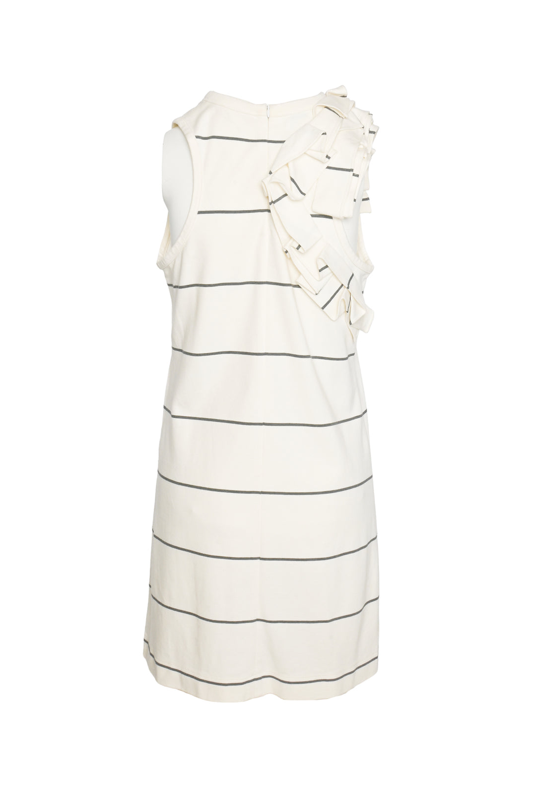 Brunello Cucinelli Size M Striped Cotton-Blend Sleeveless Dress