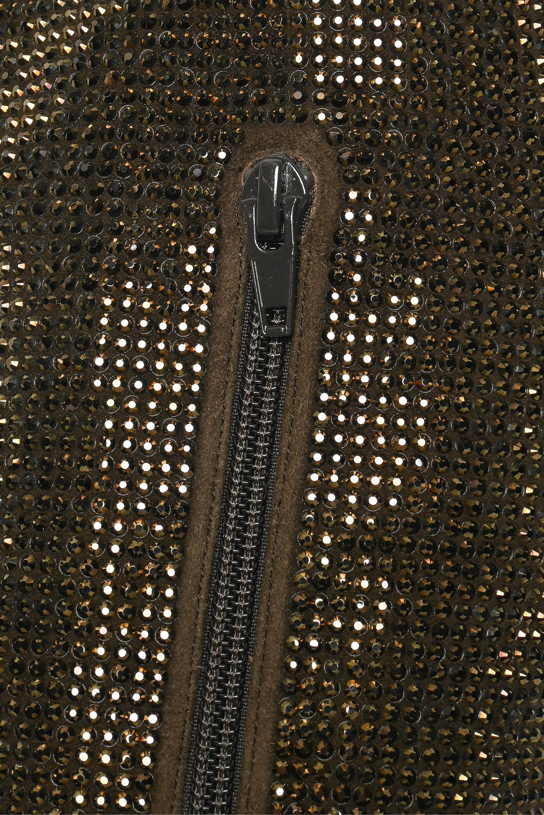 Bottega Veneta Size 37 Suede Crystal Sparkle Dot Tall Boots