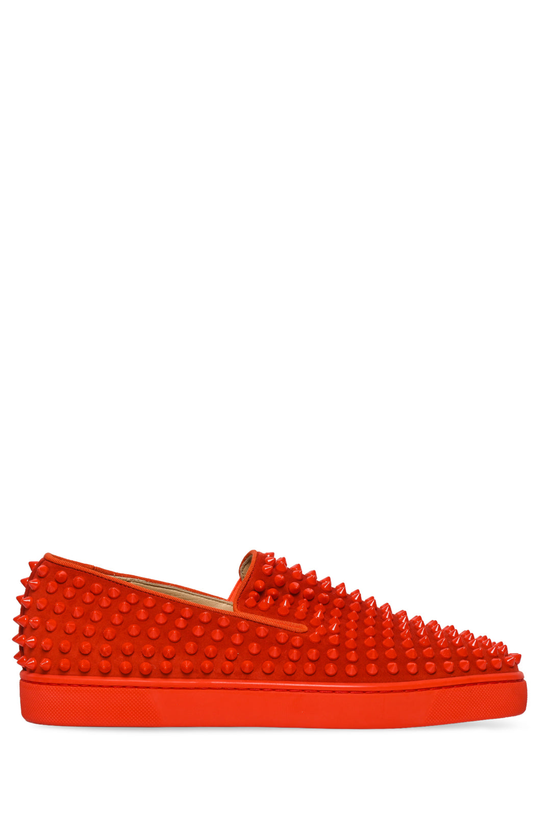 Mens Shoe Size 40.5 Christian Louboutin Men's Roller Boat Spikes Sneakers