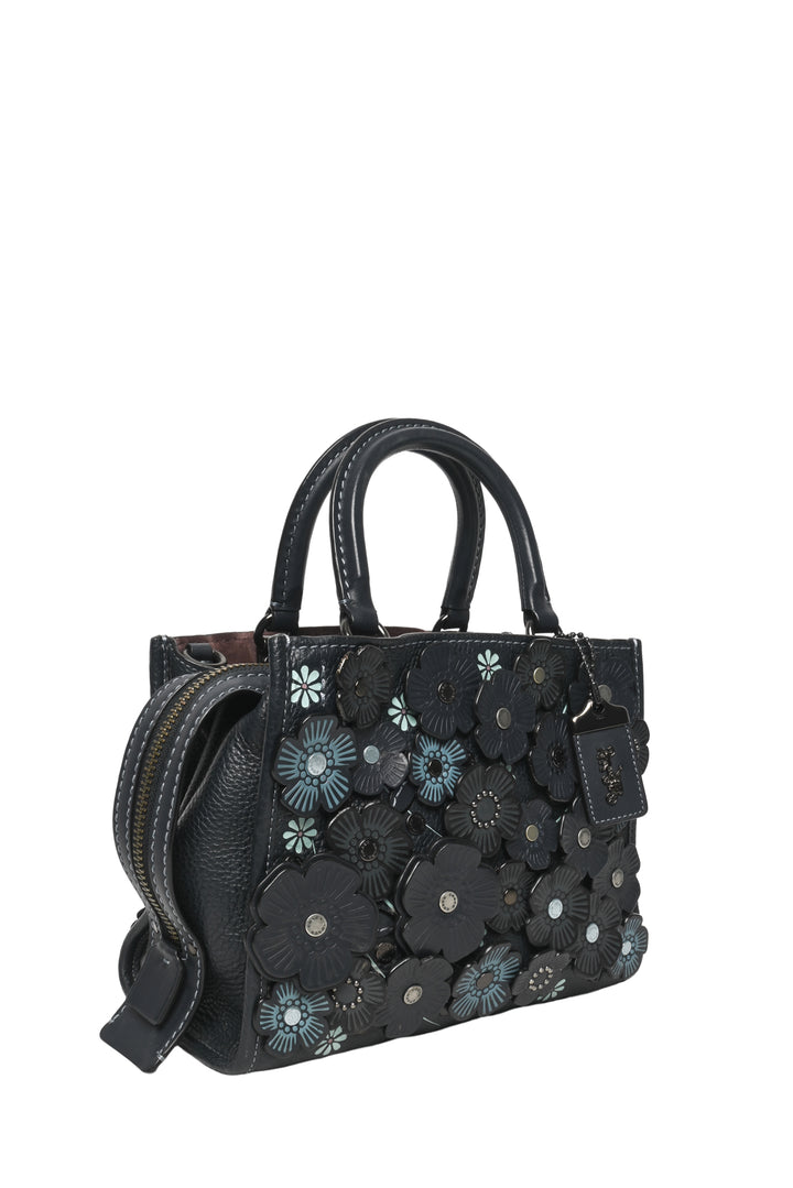 Coach 1941 Tea Rose Applique Rogue 25 Shoulder Bag