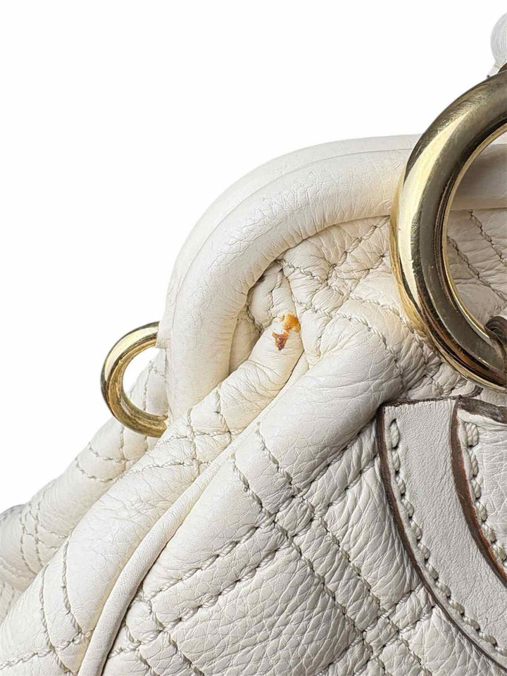 Marc Jacobs Original Quilted Leather Stam Bag w/Kiss-Lock Purse