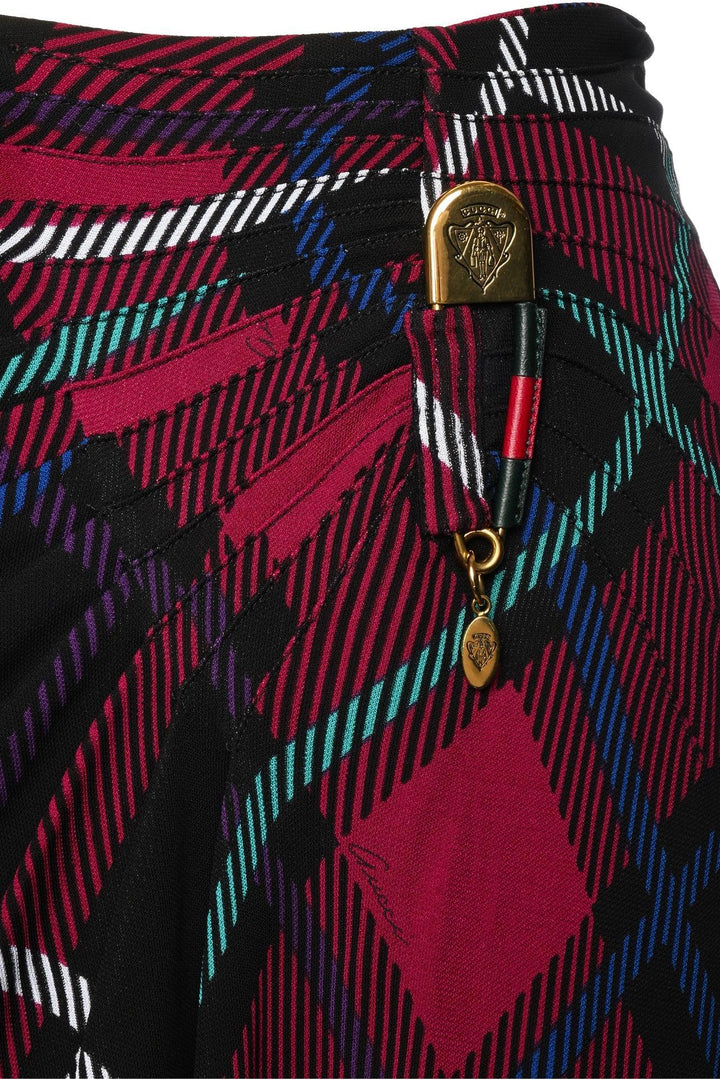 Gucci Size S 2009 Vintage Plaid Skirt