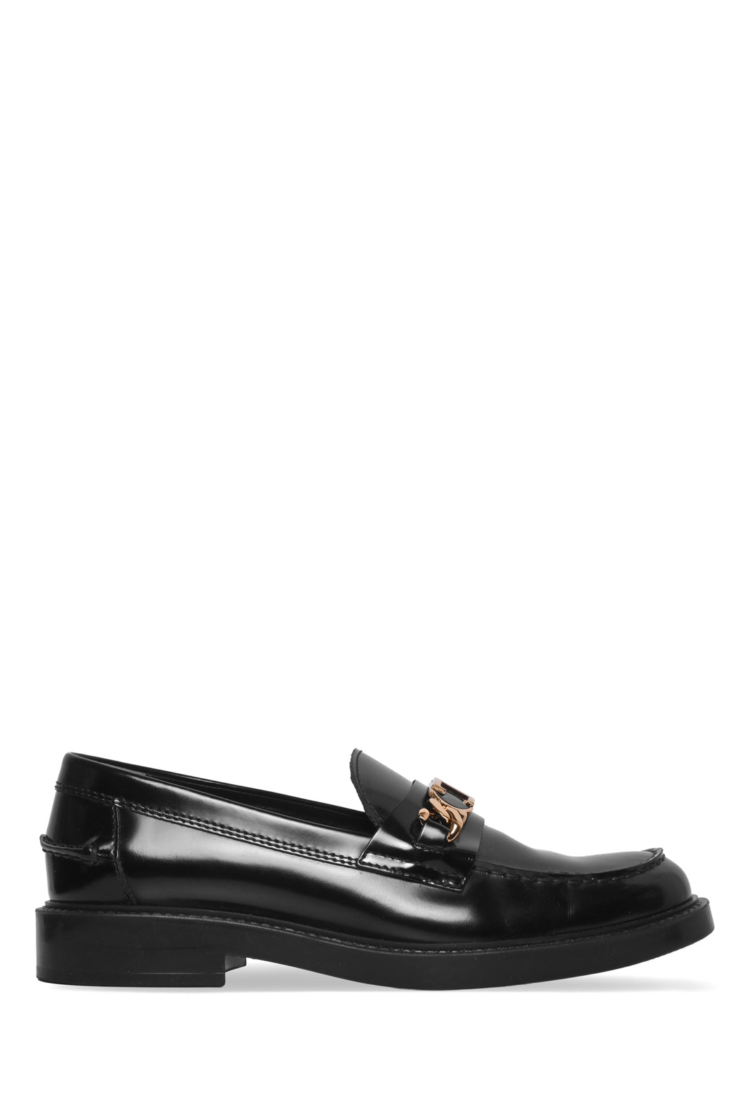 Tod's Size 36.5 Logo Plaque Loafers