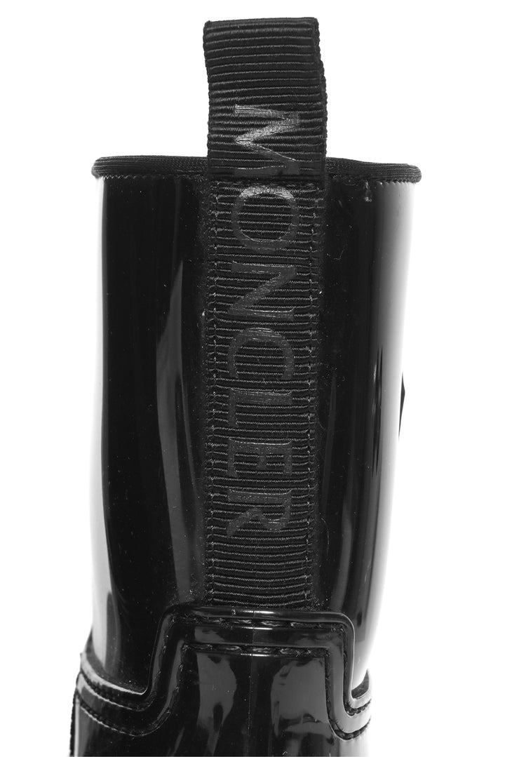 Moncler Size 40 High Shine Finish Ankle Rain Boots