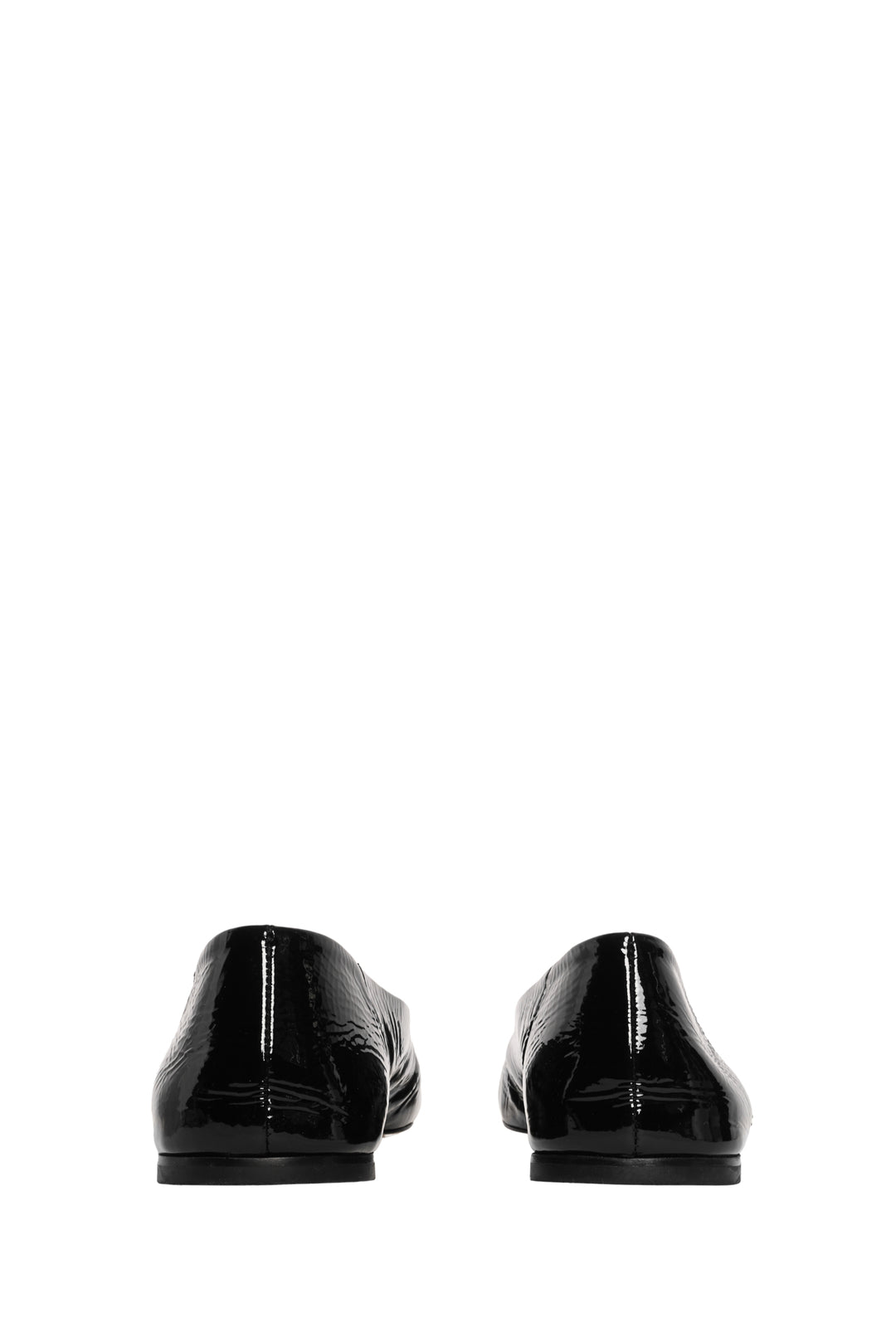 Toteme Size 39 Crinkled Patent Goatskin Slip Naplack Ballerina Flats
